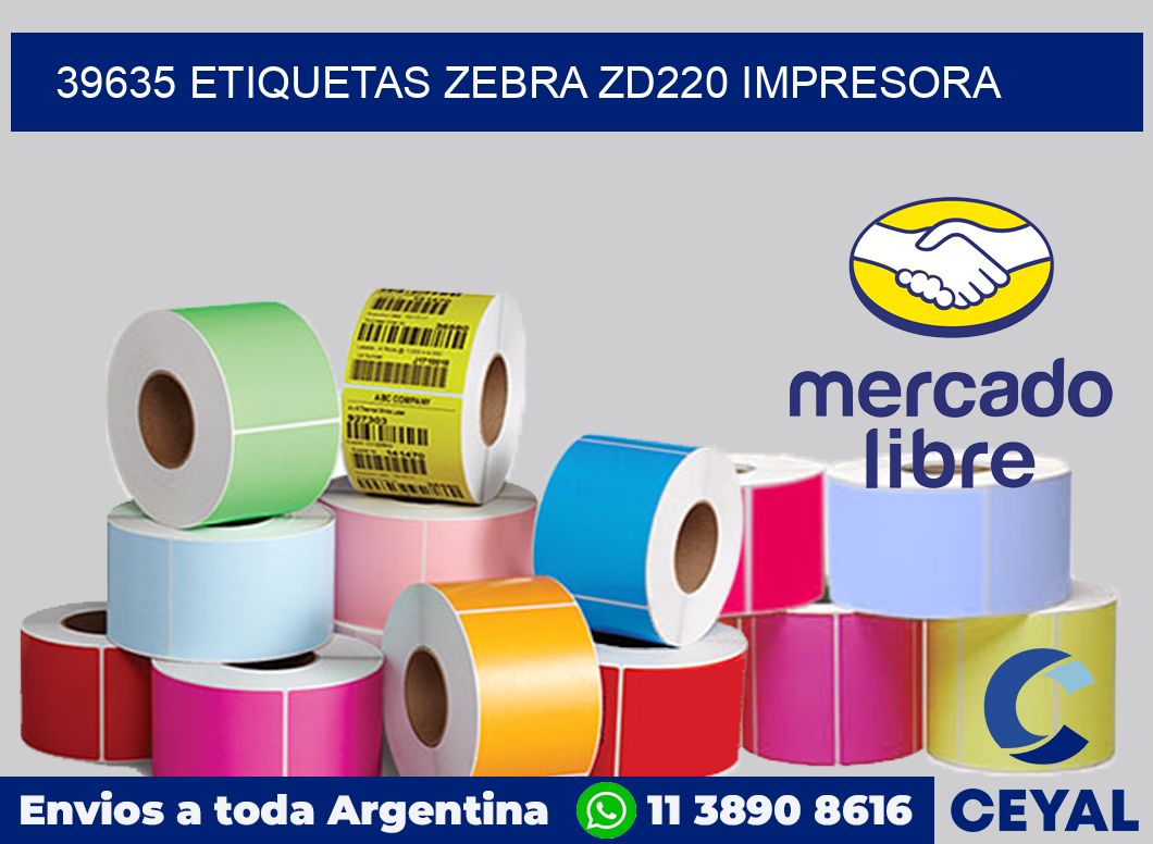 39635 etiquetas Zebra zd220 impresora