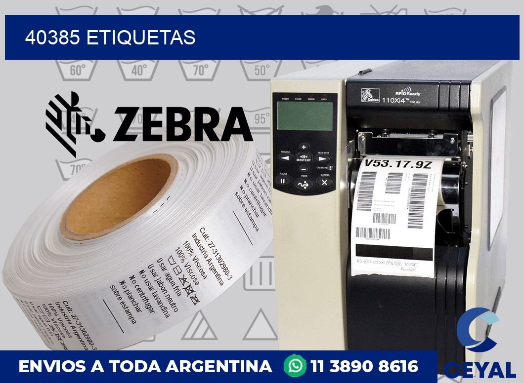 40385 etiquetas