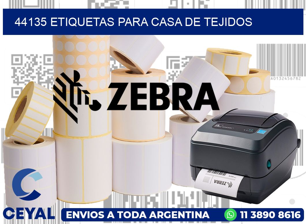 44135 Etiquetas para casa de tejidos