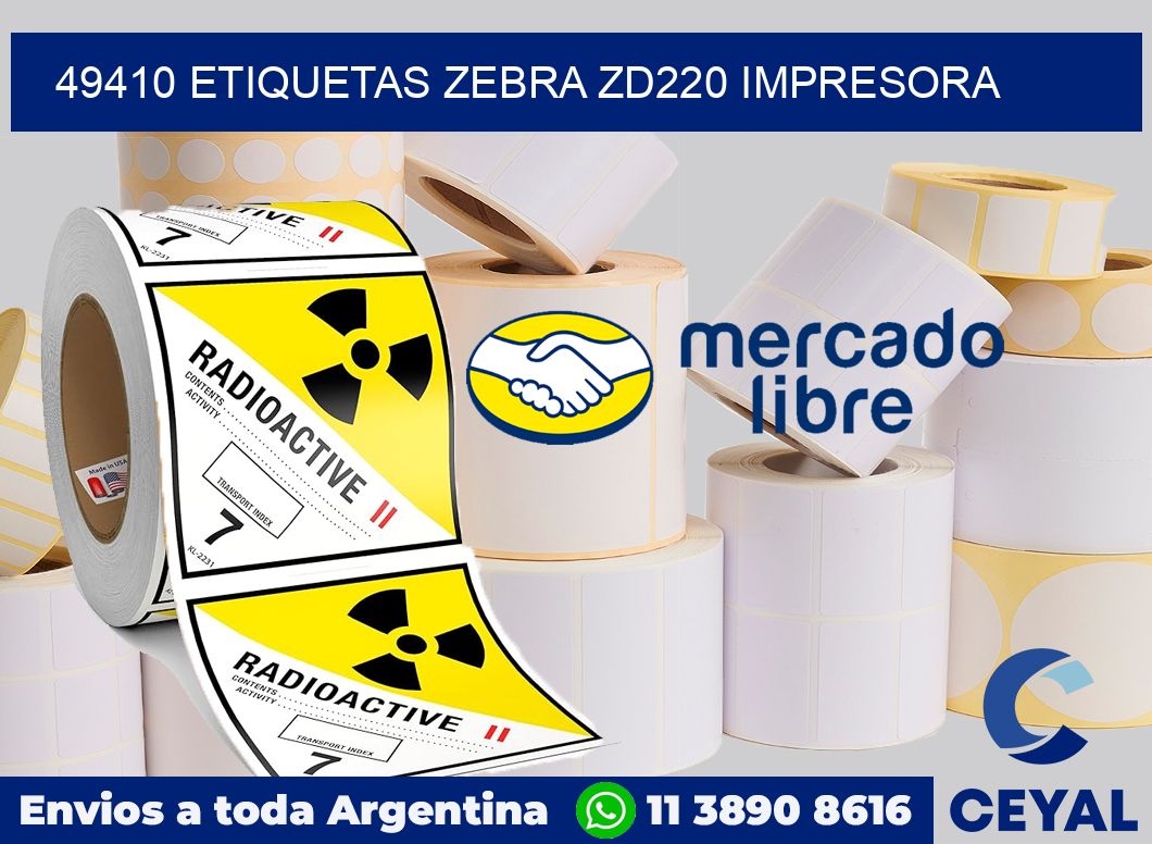 49410 etiquetas Zebra zd220 impresora