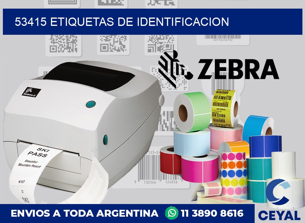 53415 Etiquetas de identificacion