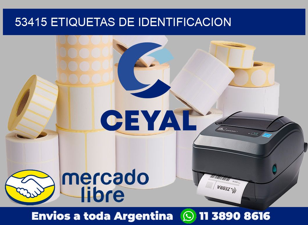 53415 Etiquetas de identificacion