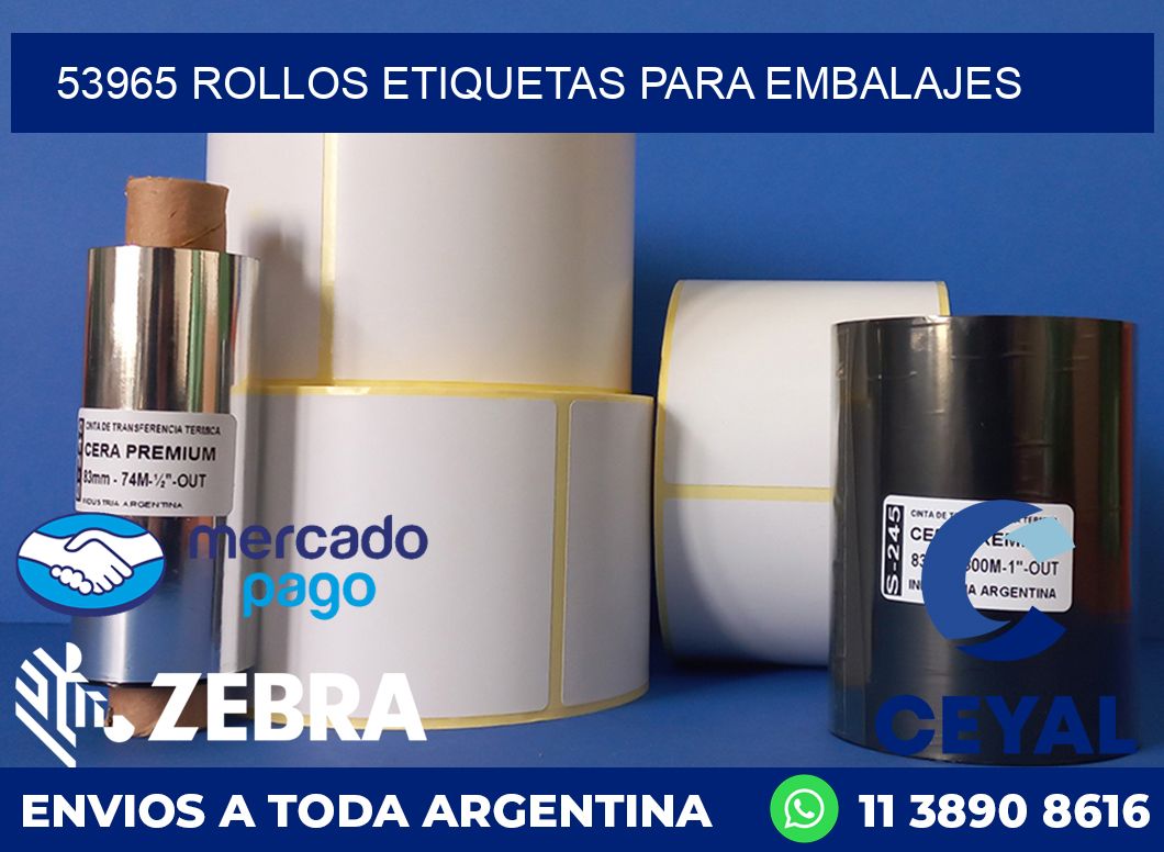 53965 rollos etiquetas para embalajes