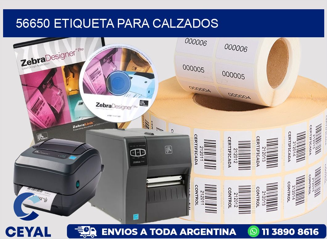 56650 Etiqueta para calzados