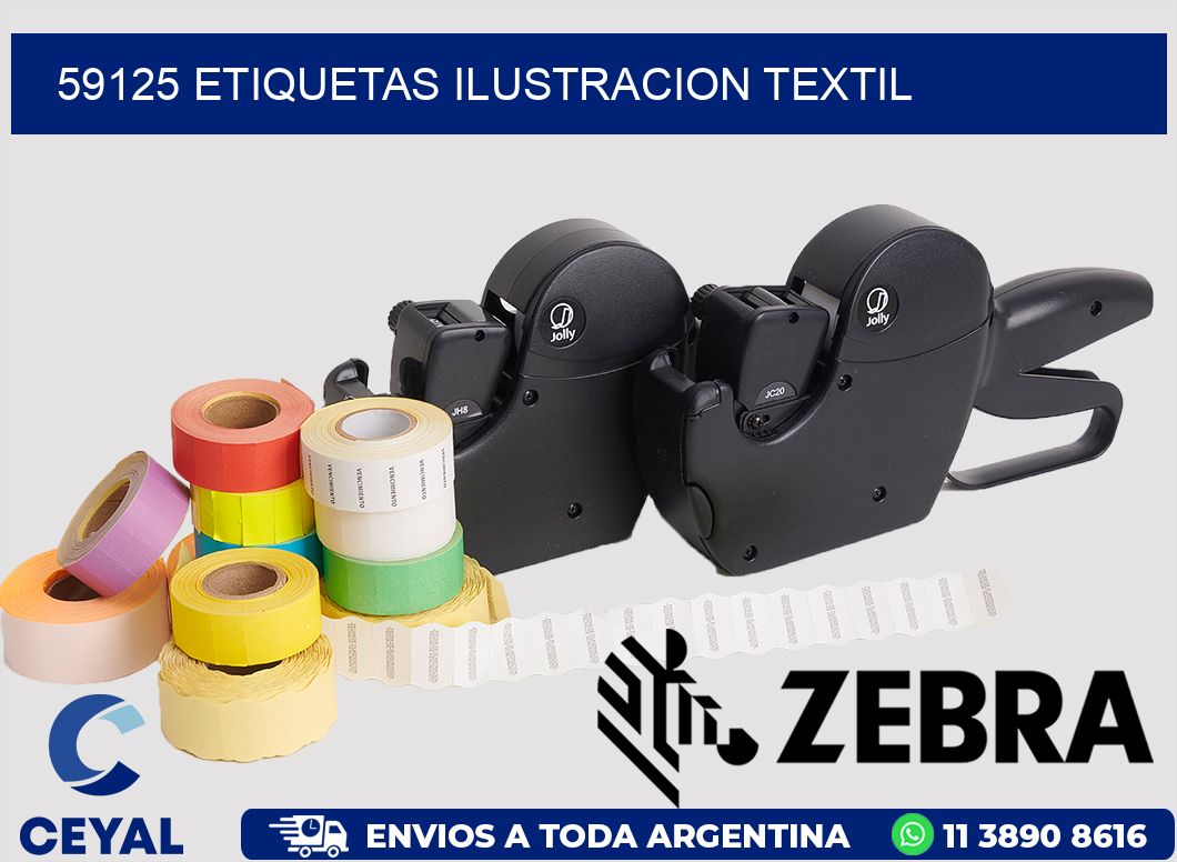 59125 etiquetas ilustracion textil
