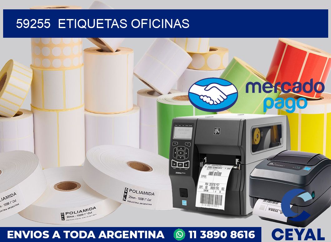 59255  Etiquetas oficinas