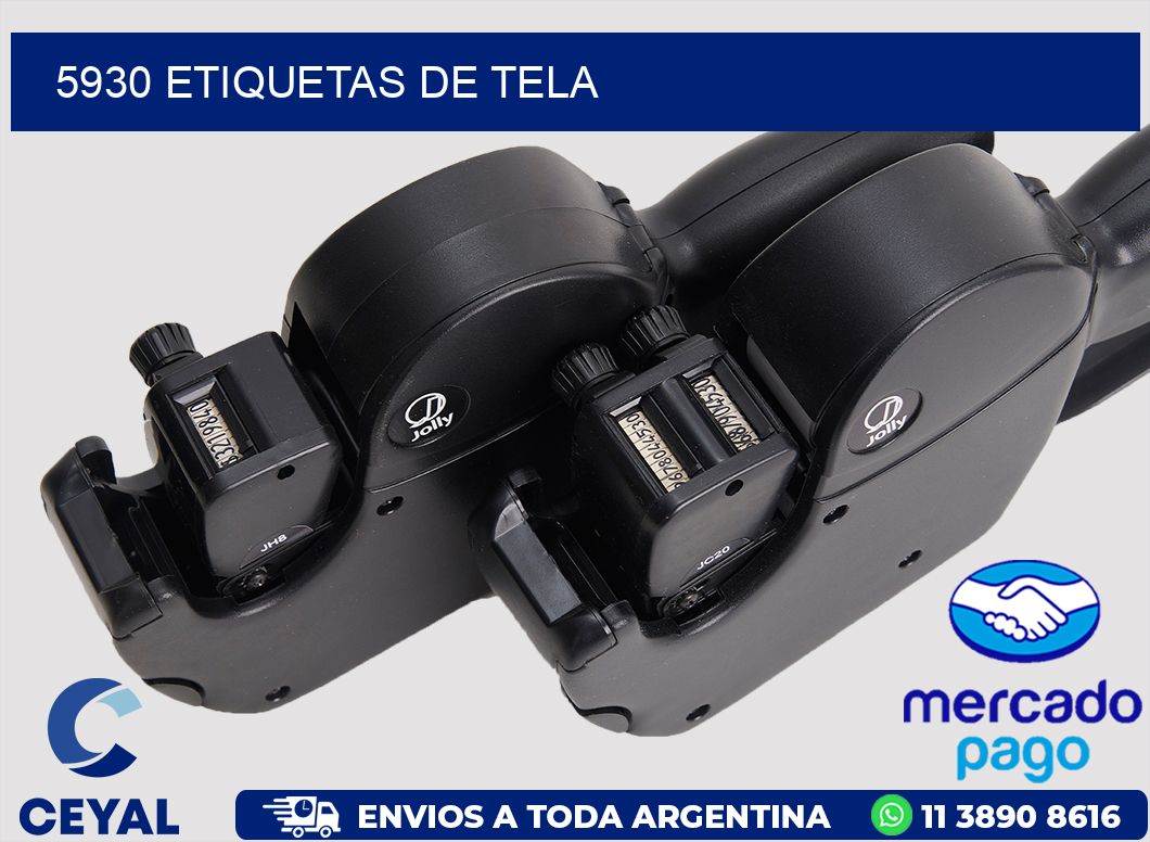 5930 Etiquetas de tela