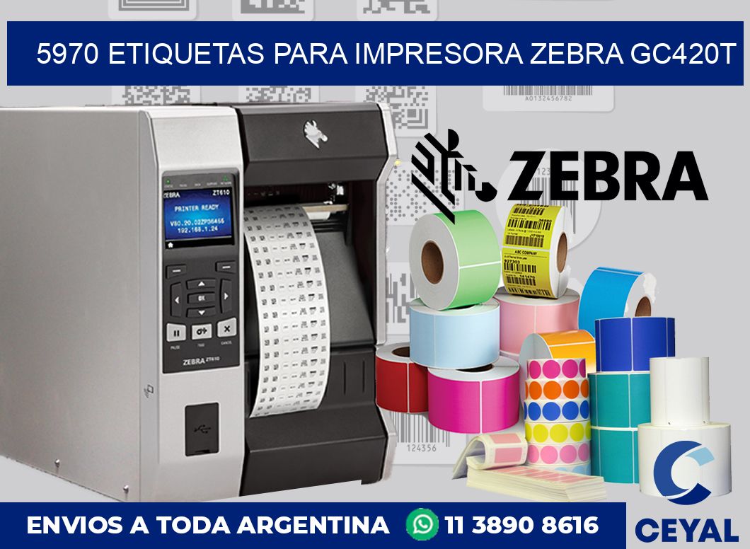5970 etiquetas para impresora zebra GC420T