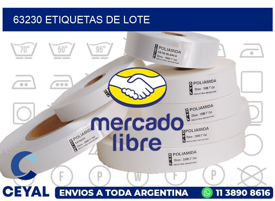 63230 Etiquetas de lote