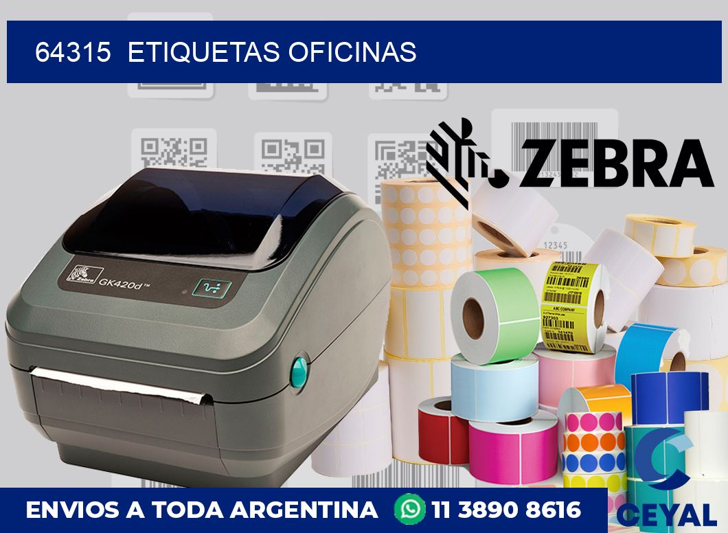 64315  Etiquetas oficinas