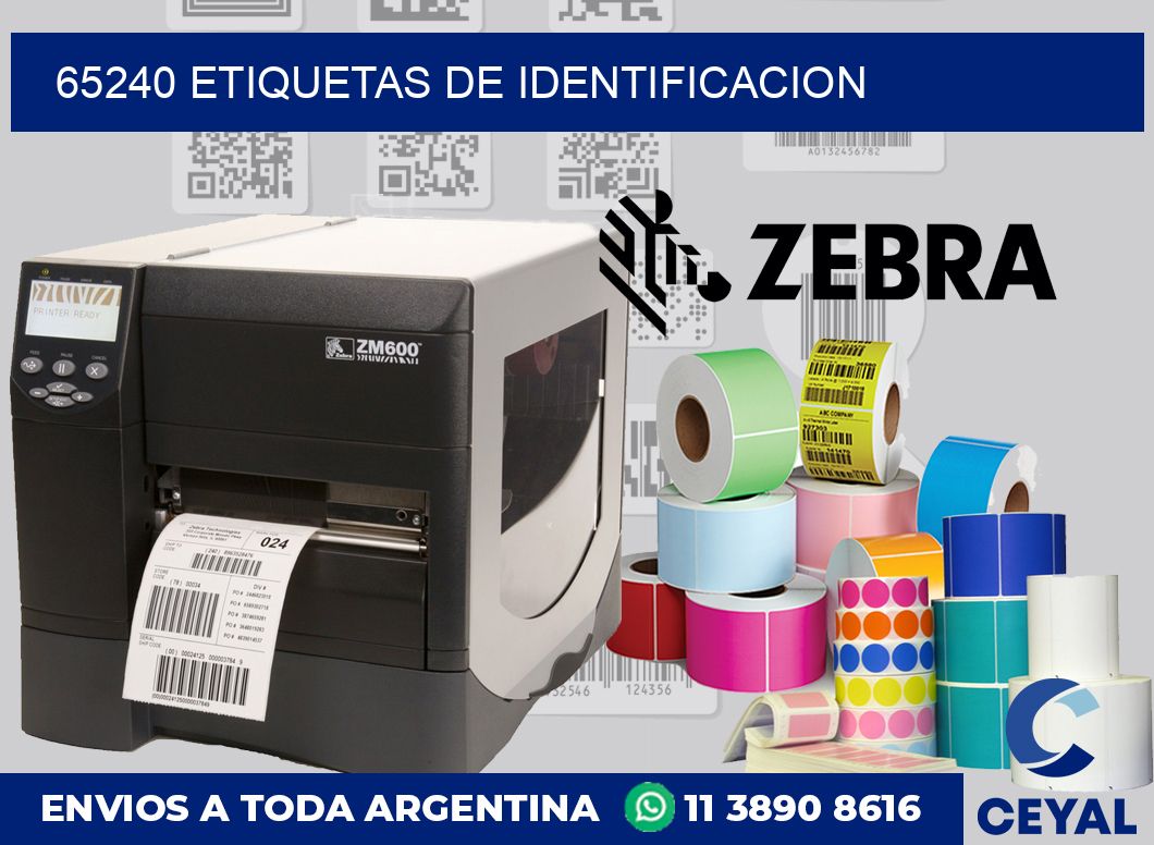 65240 Etiquetas de identificacion