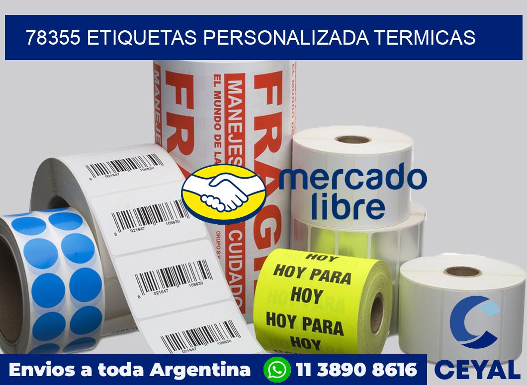 78355 etiquetas personalizada termicas