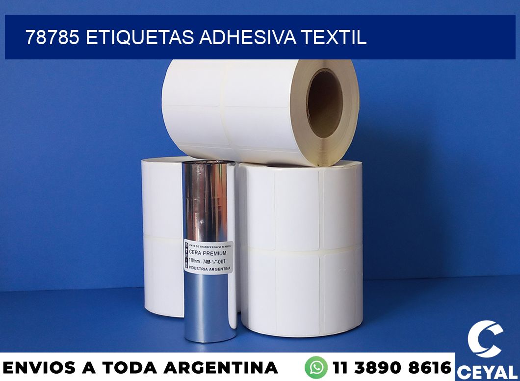 78785 etiquetas adhesiva textil