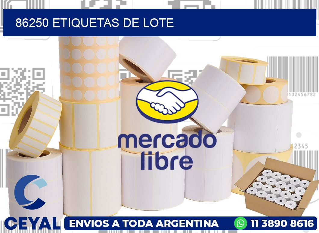 86250 Etiquetas de lote