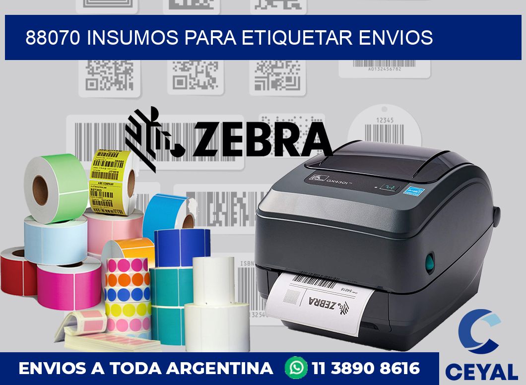 88070 insumos para etiquetar envios