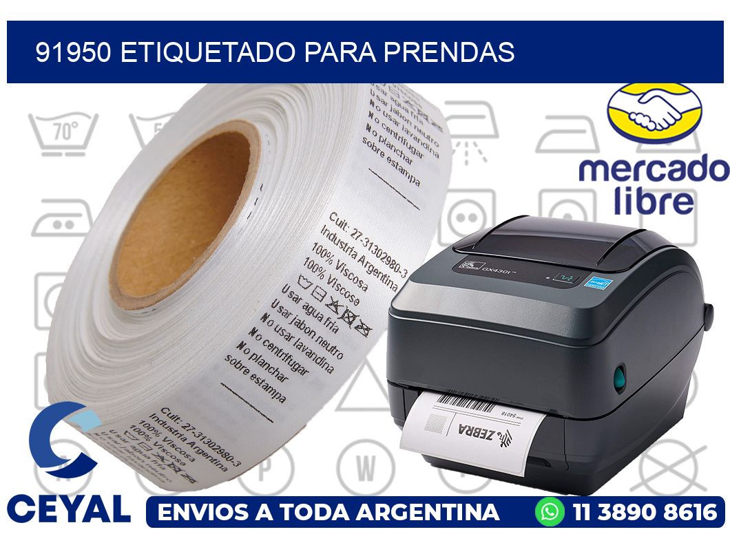 91950 Etiquetado para prendas