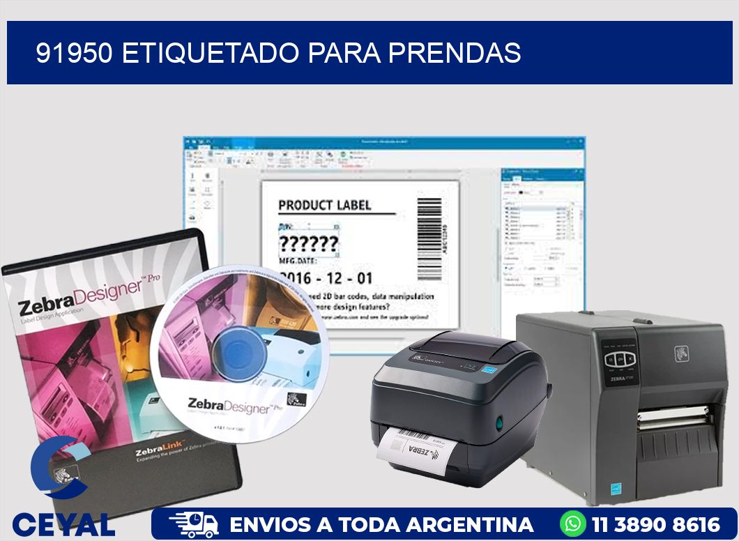 91950 Etiquetado para prendas