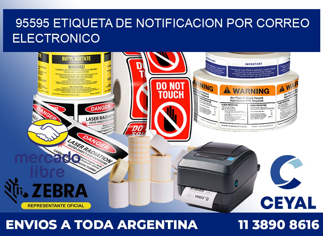 95595 Etiqueta de notificacion por correo electronico