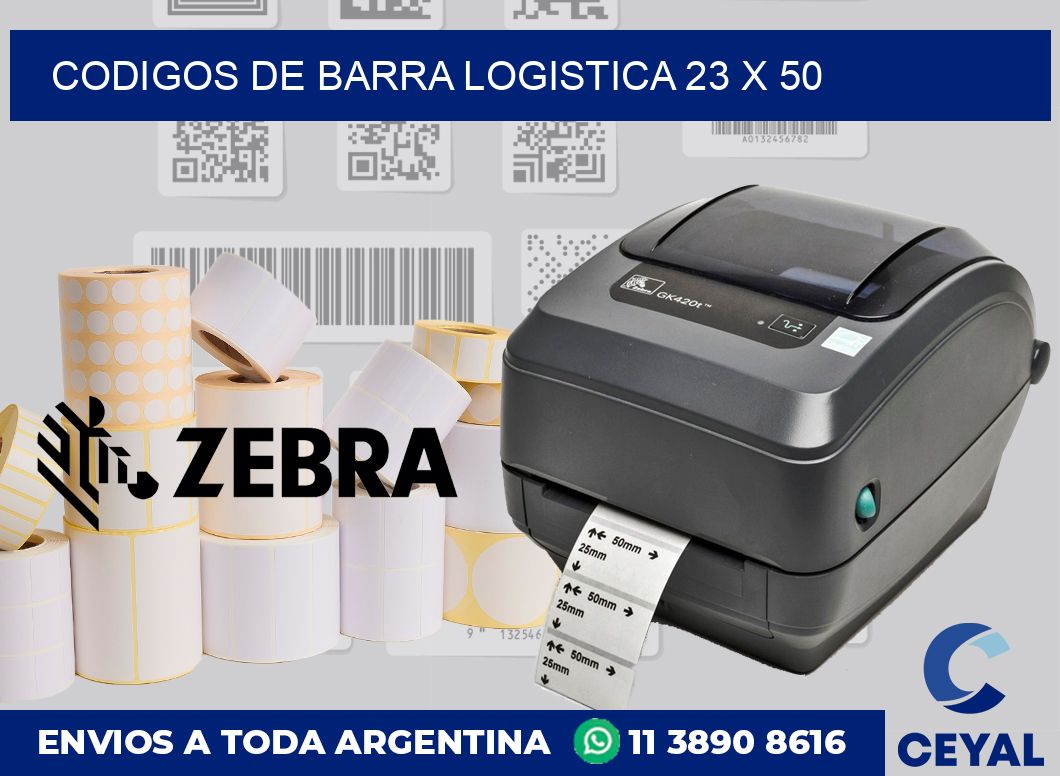 Codigos de barra logistica 23 x 50