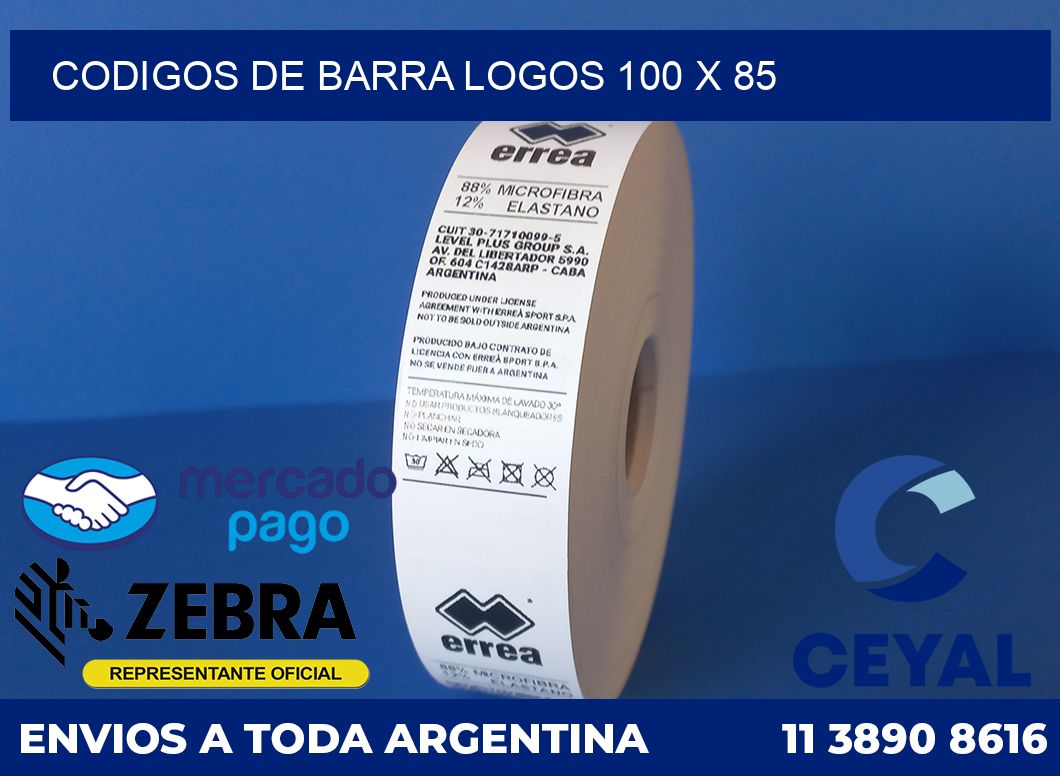 Codigos de barra logos 100 x 85