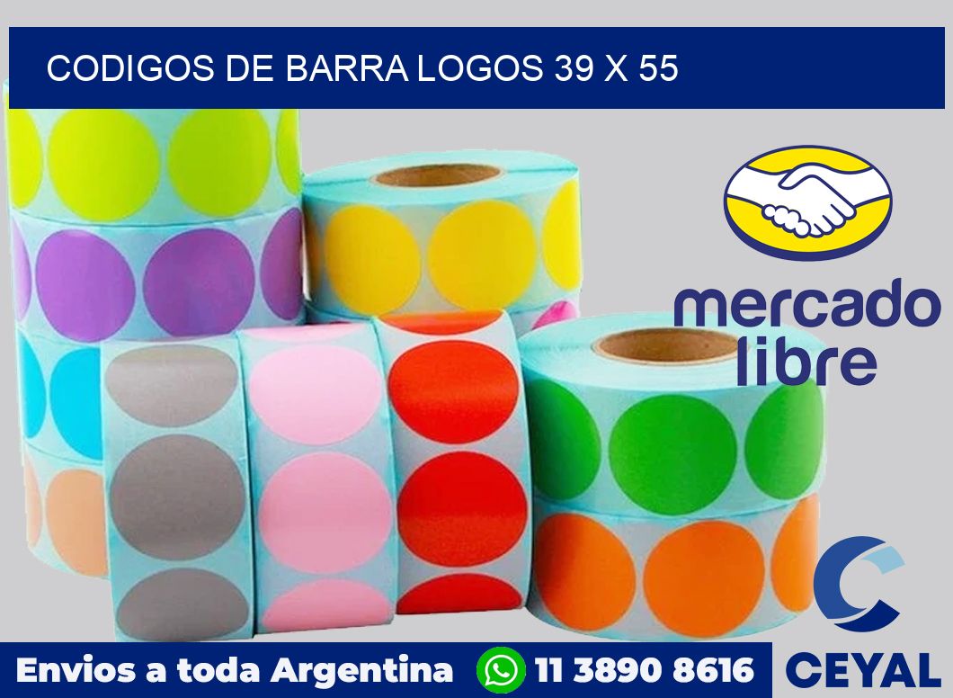 Codigos de barra logos 39 x 55