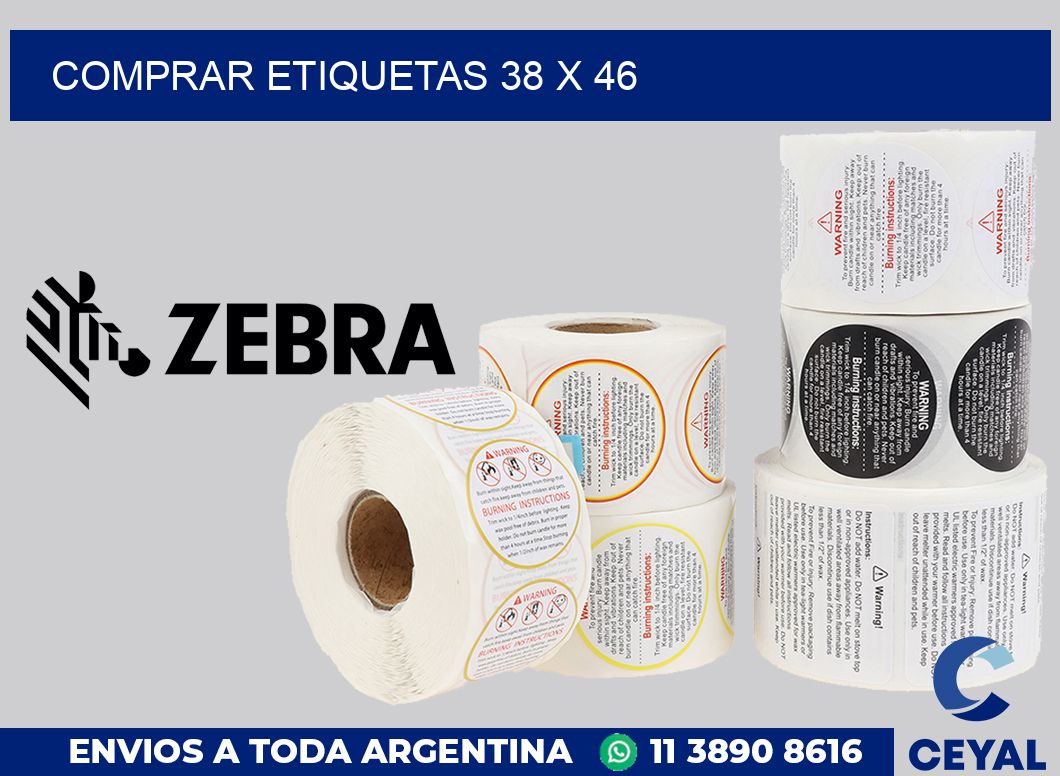 Comprar etiquetas 38 x 46