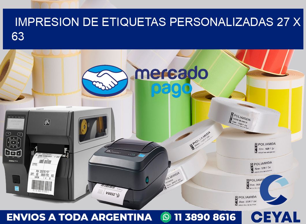 Impresion de etiquetas personalizadas 27 x 63