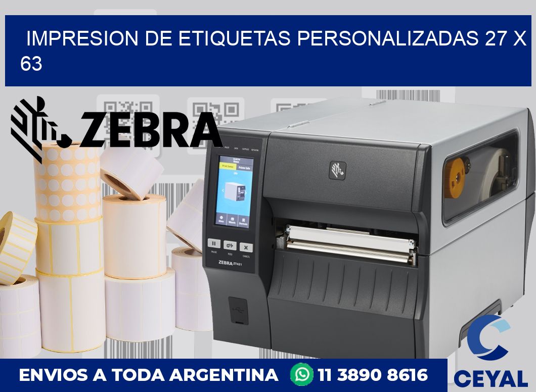 Impresion de etiquetas personalizadas 27 x 63