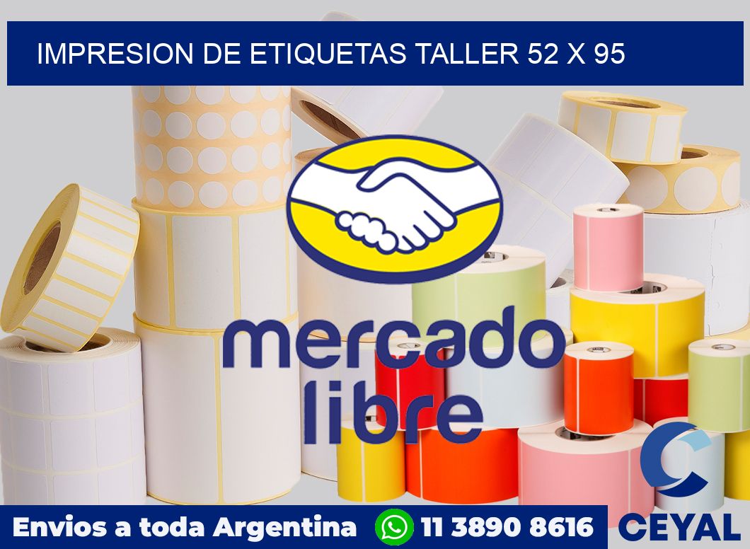 Impresion de etiquetas taller 52 x 95