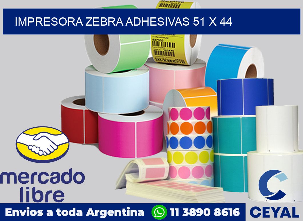 Impresora Zebra adhesivas 51 x 44