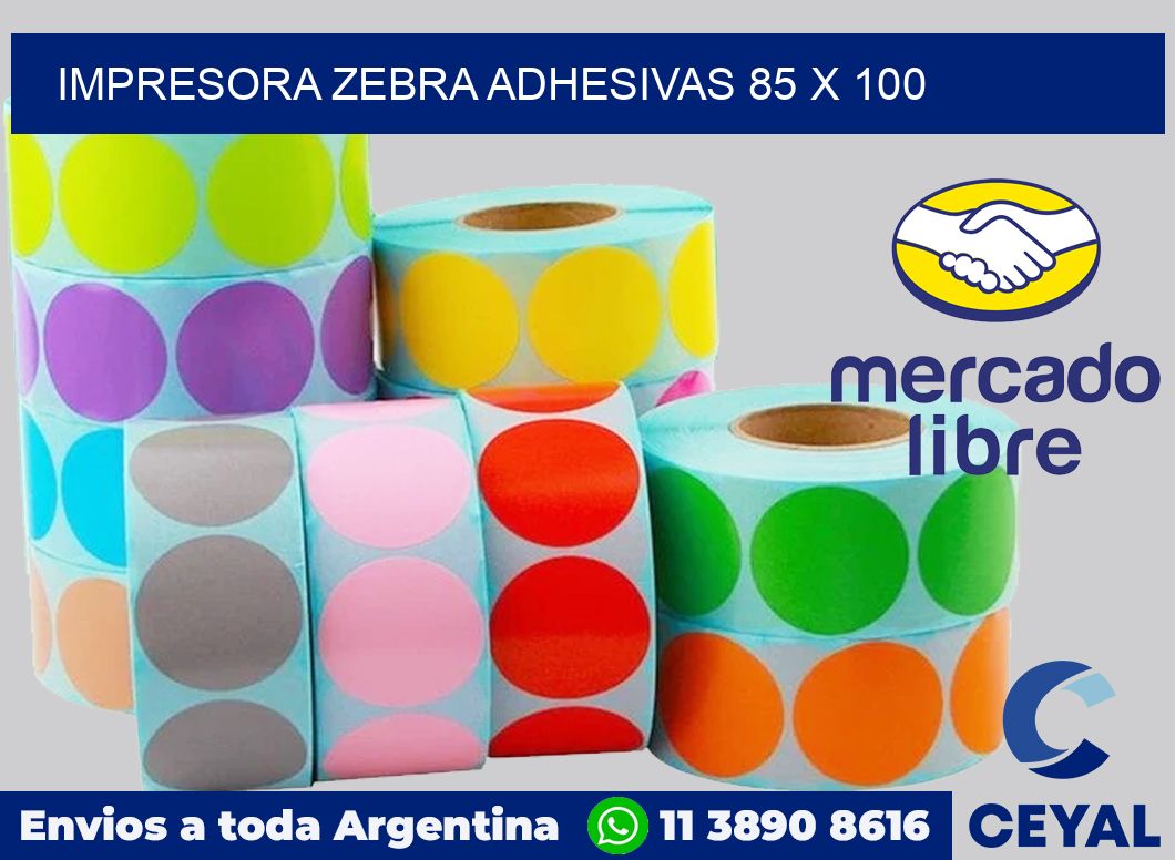 Impresora Zebra adhesivas 85 x 100