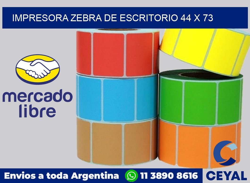 Impresora Zebra de escritorio 44 x 73