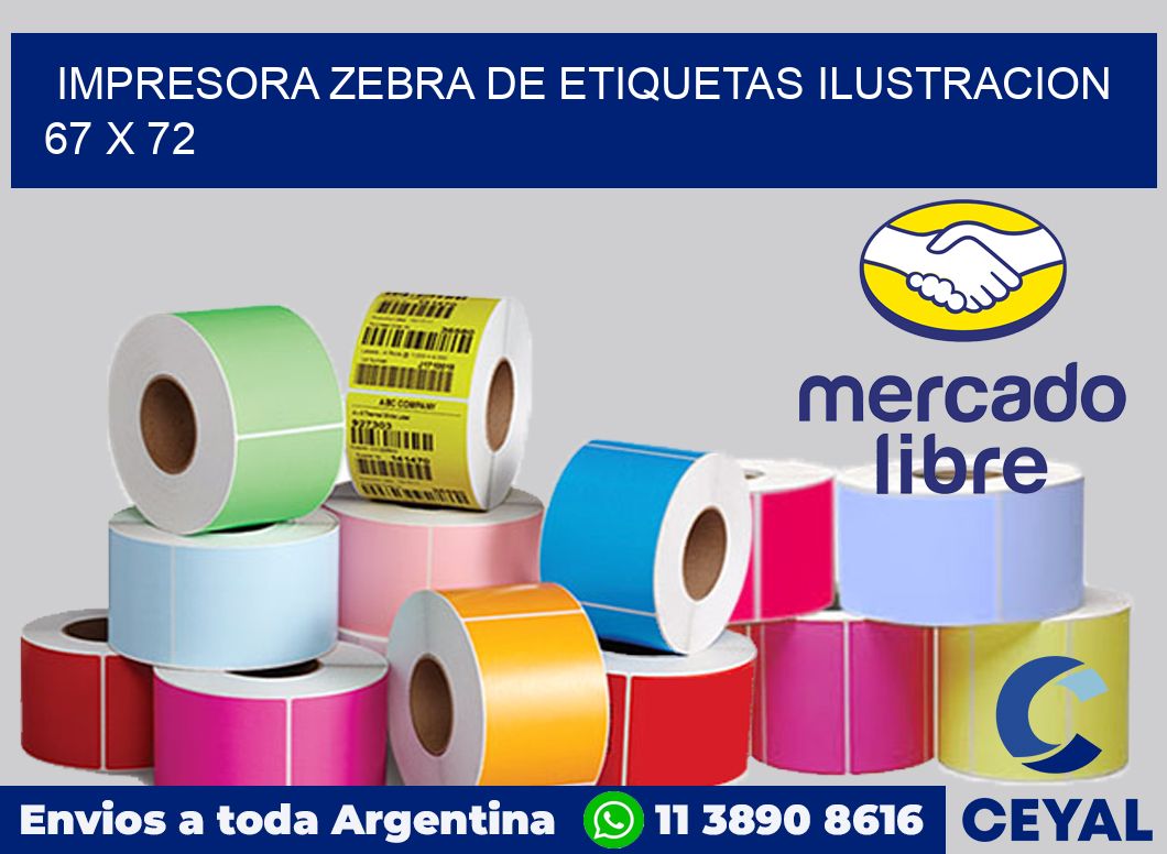 Impresora Zebra de etiquetas ilustracion 67 x 72