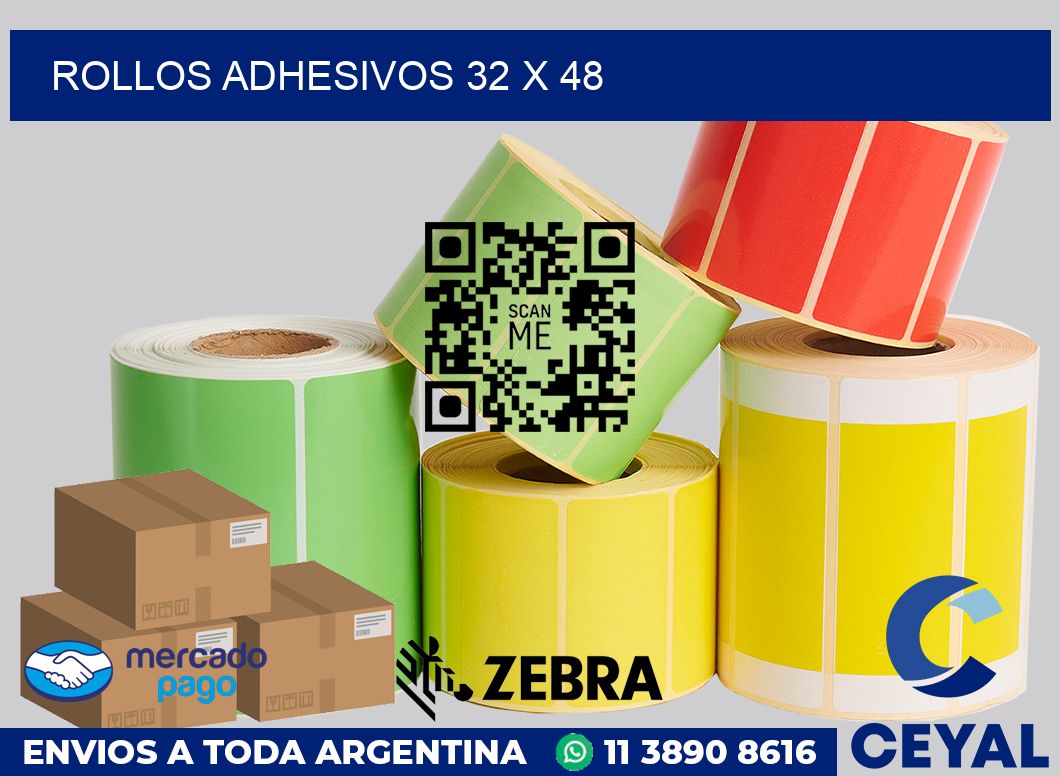 Rollos adhesivos 32 x 48