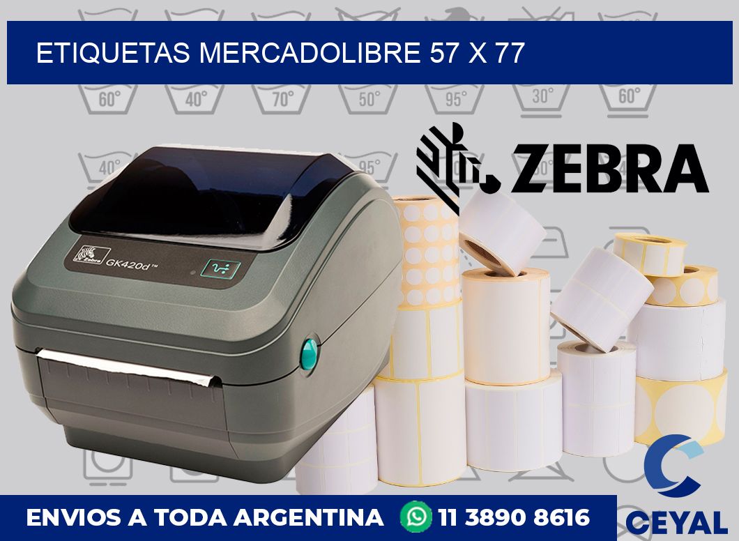 etiquetas mercadolibre 57 x 77