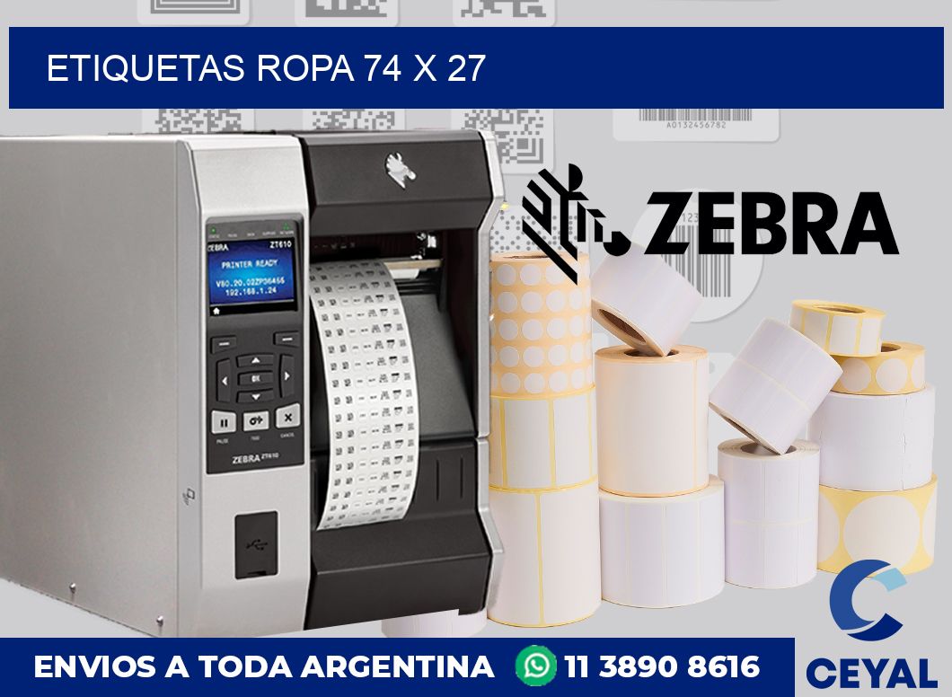 etiquetas ropa 74 x 27