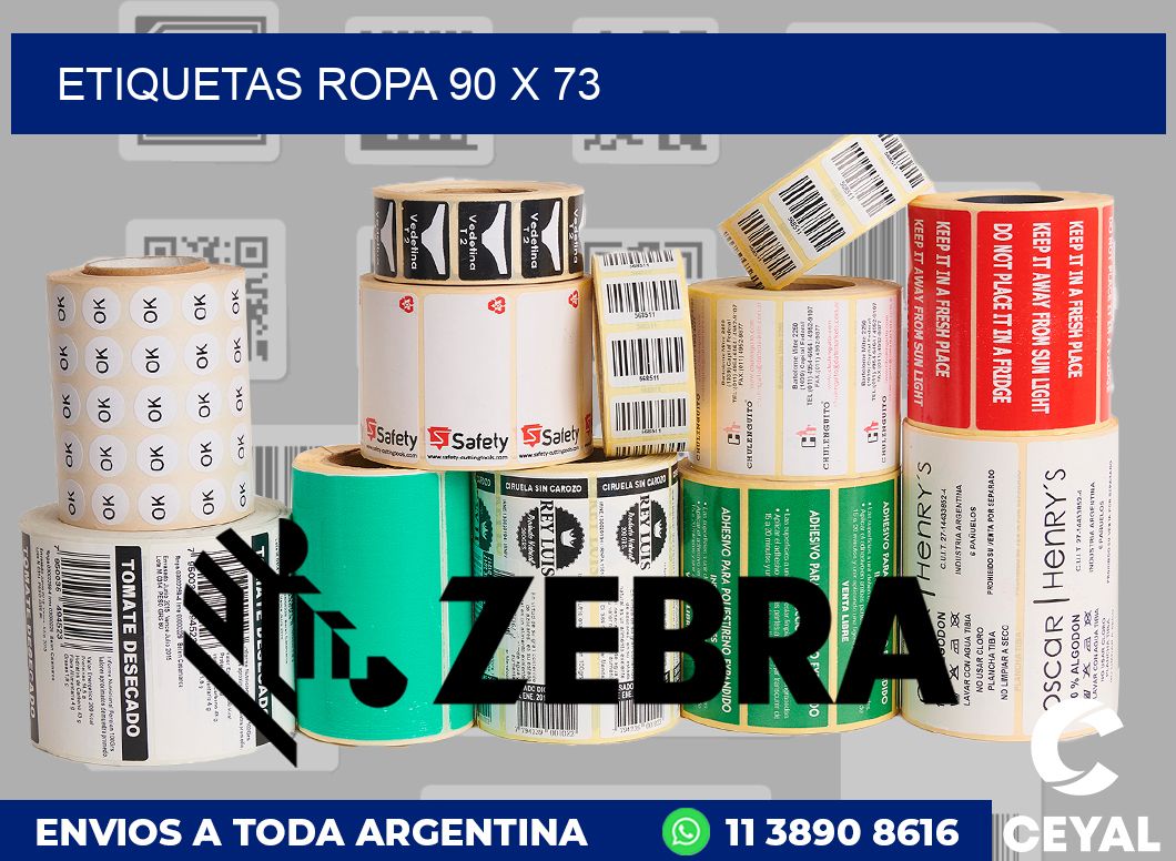 etiquetas ropa 90 x 73