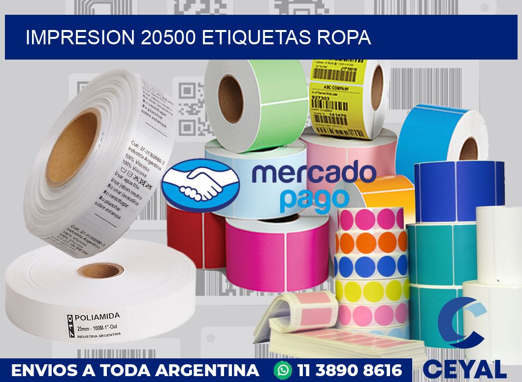 impresion 20500 etiquetas ropa