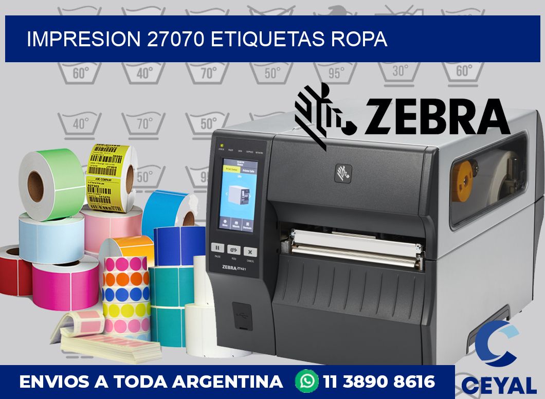 impresion 27070 etiquetas ropa