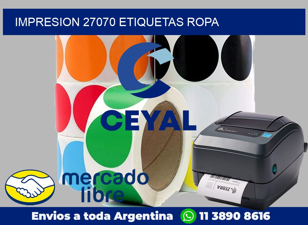 impresion 27070 etiquetas ropa