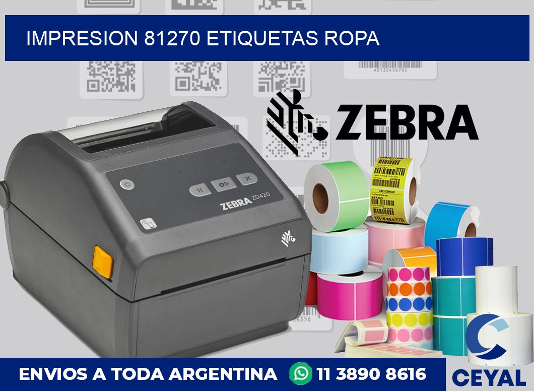 impresion 81270 etiquetas ropa