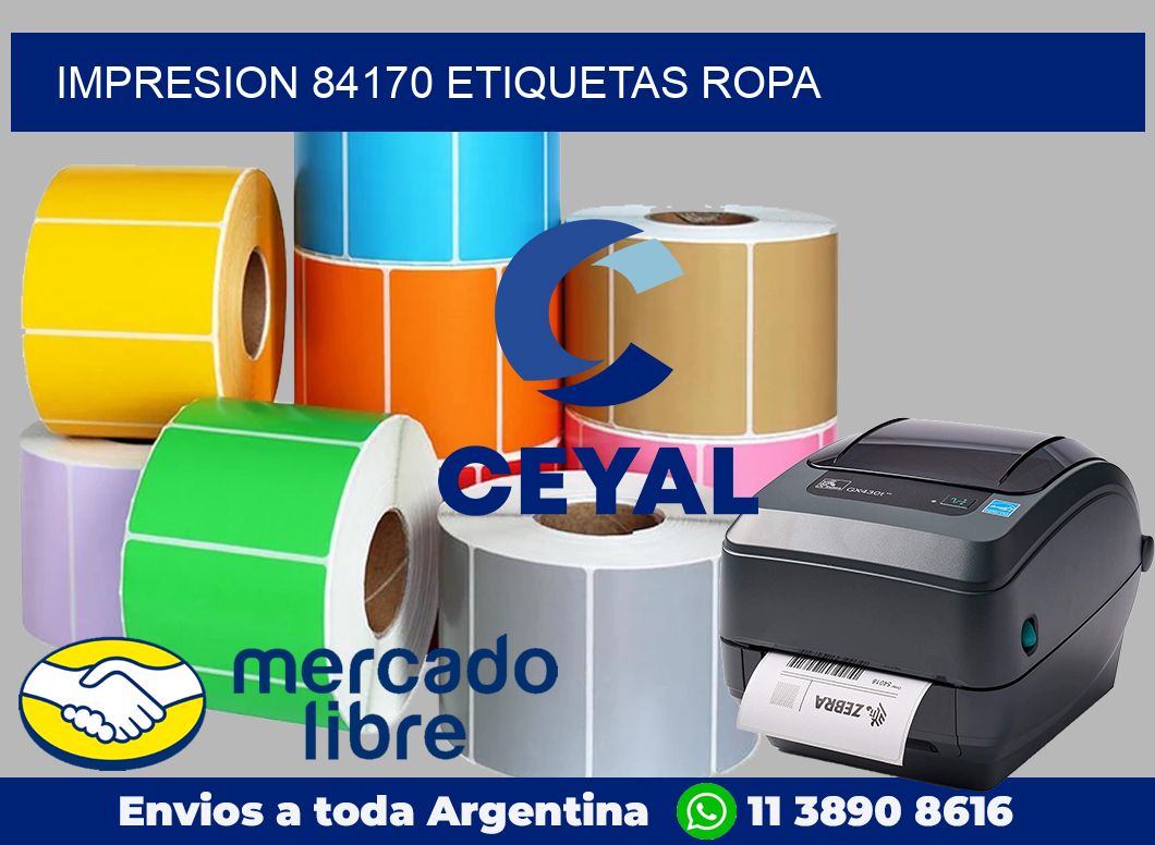 impresion 84170 etiquetas ropa