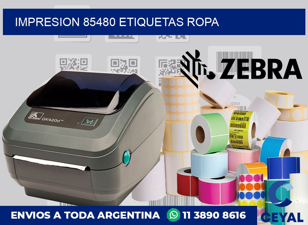impresion 85480 etiquetas ropa
