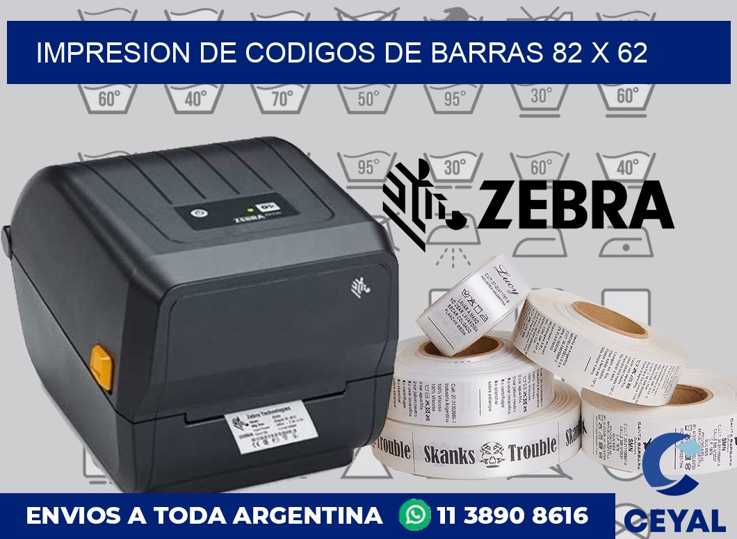 impresion de codigos de barras 82 x 62
