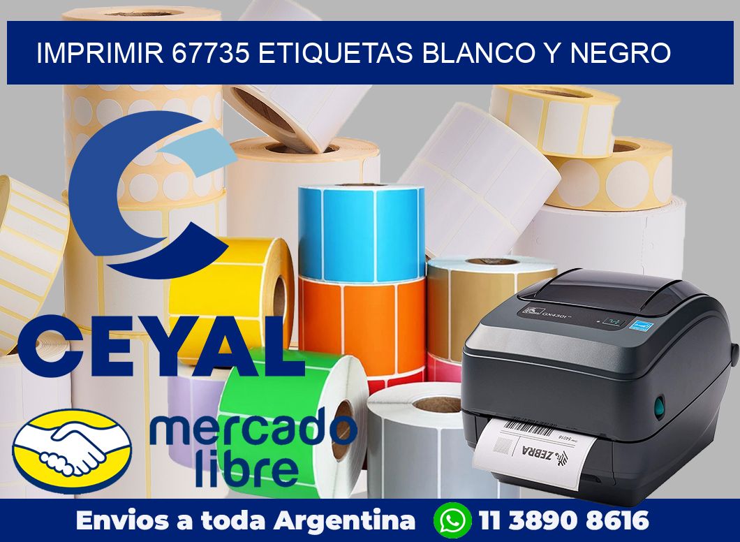 imprimir 67735 etiquetas blanco y negro