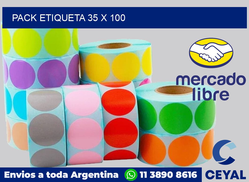 pack etiqueta 35 x 100