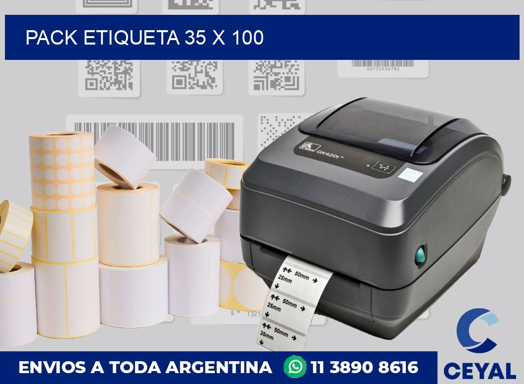 pack etiqueta 35 x 100