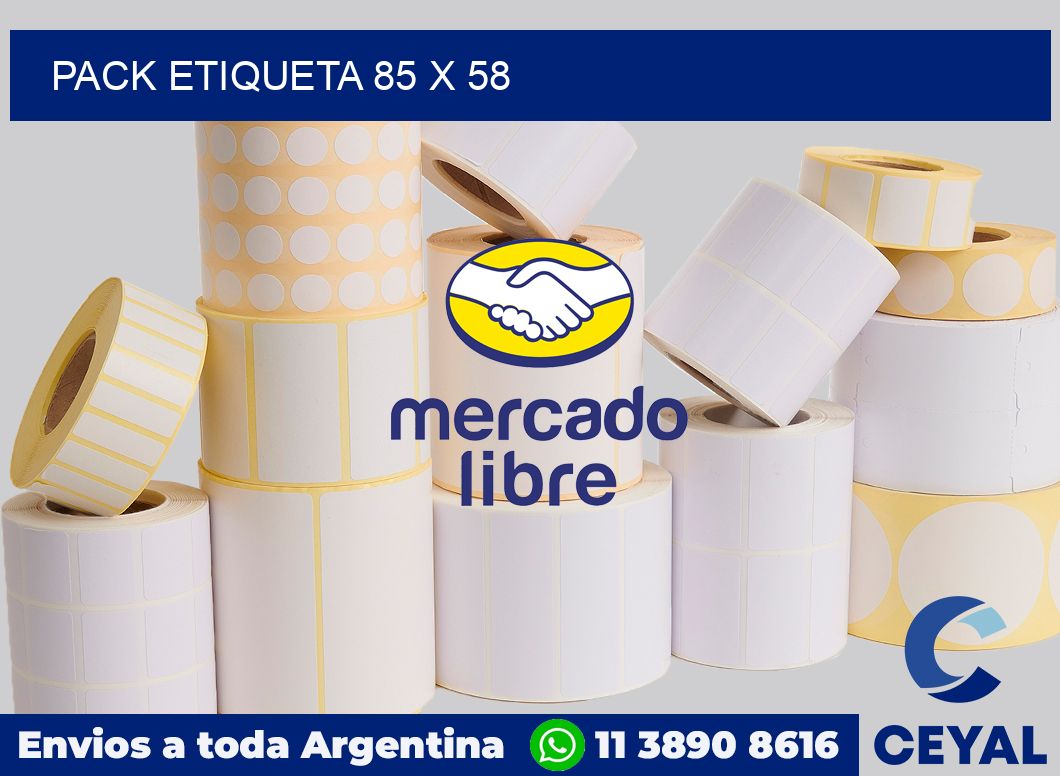 pack etiqueta 85 x 58