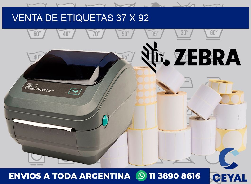 venta de etiquetas 37 x 92