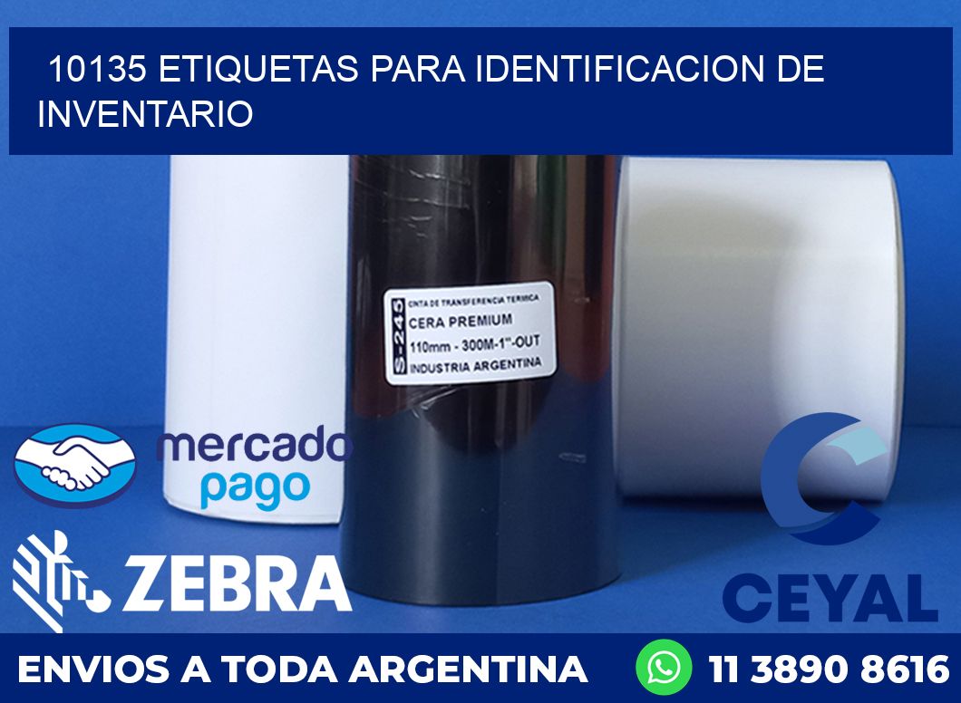 10135 ETIQUETAS PARA IDENTIFICACION DE INVENTARIO